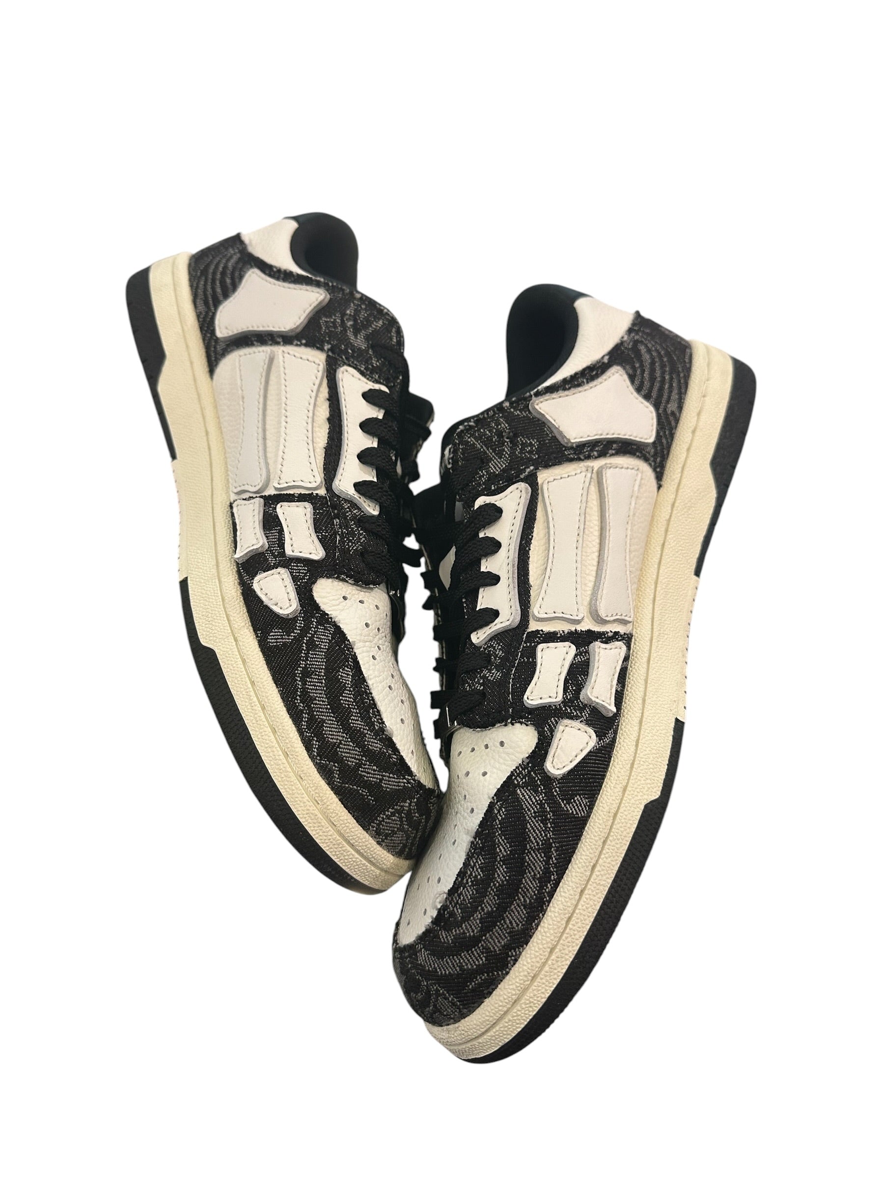 Amiri Skel Low Black Paisley