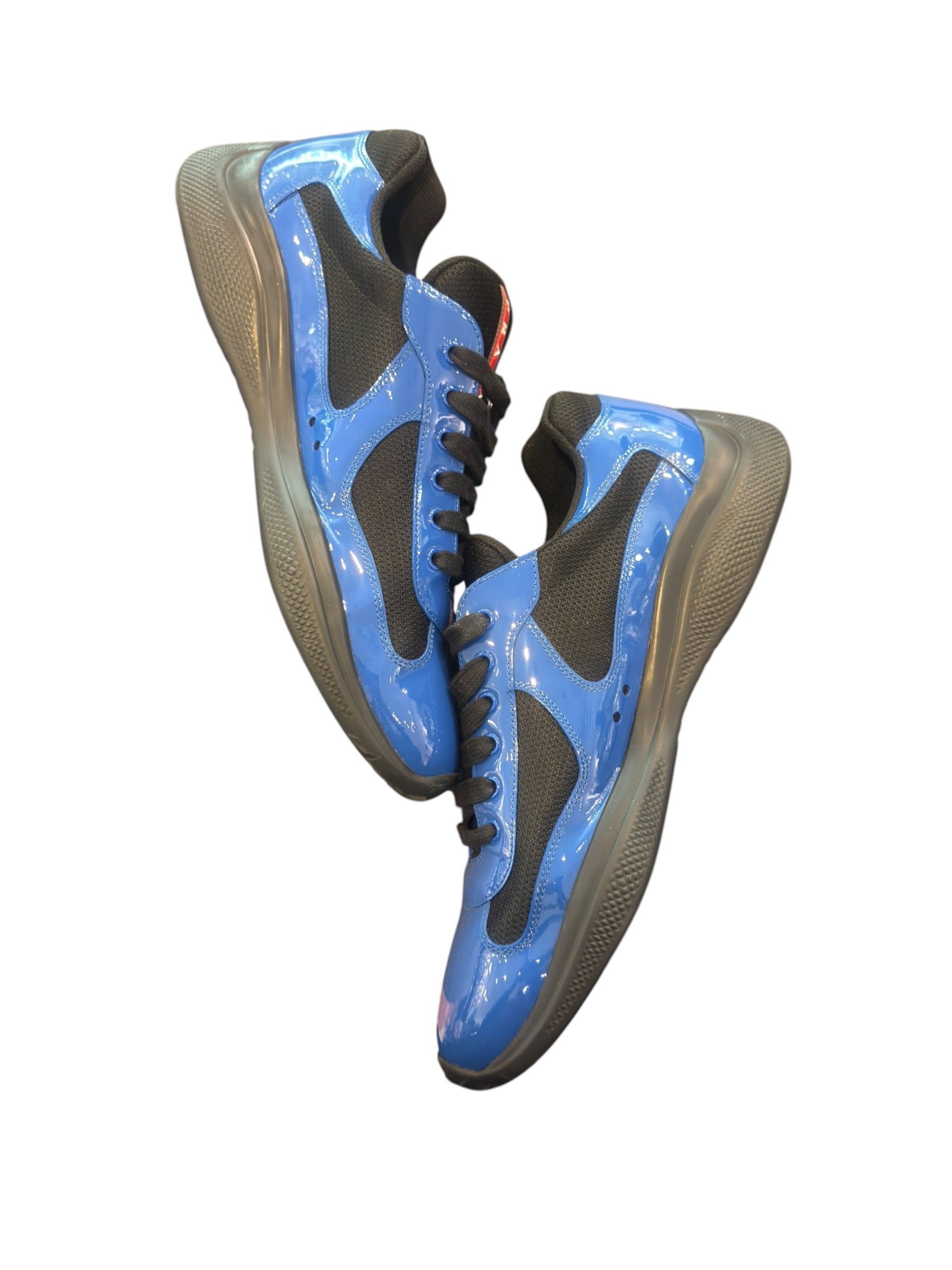 Prada American Cup Blue/Black Patent Leather