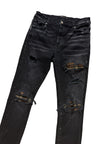 Amiri MX1 Plaid Black Denim