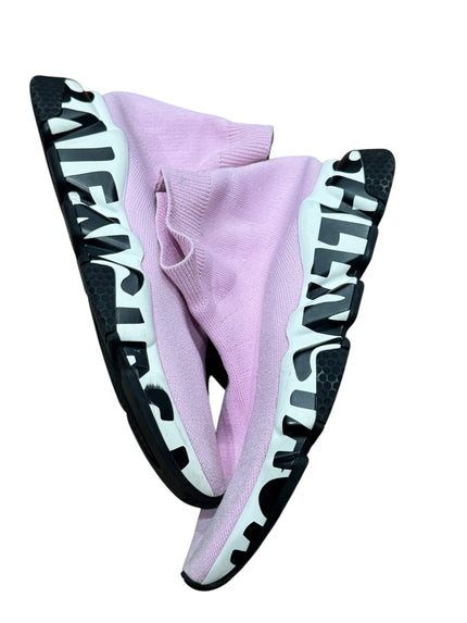 Balenciaga Speed Trainer Graffiti Pink
