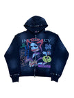 Lost Intricacy Front Mag Zip Black