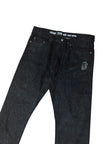 Bape Slim Taper Rhinestone Head Logo Denim