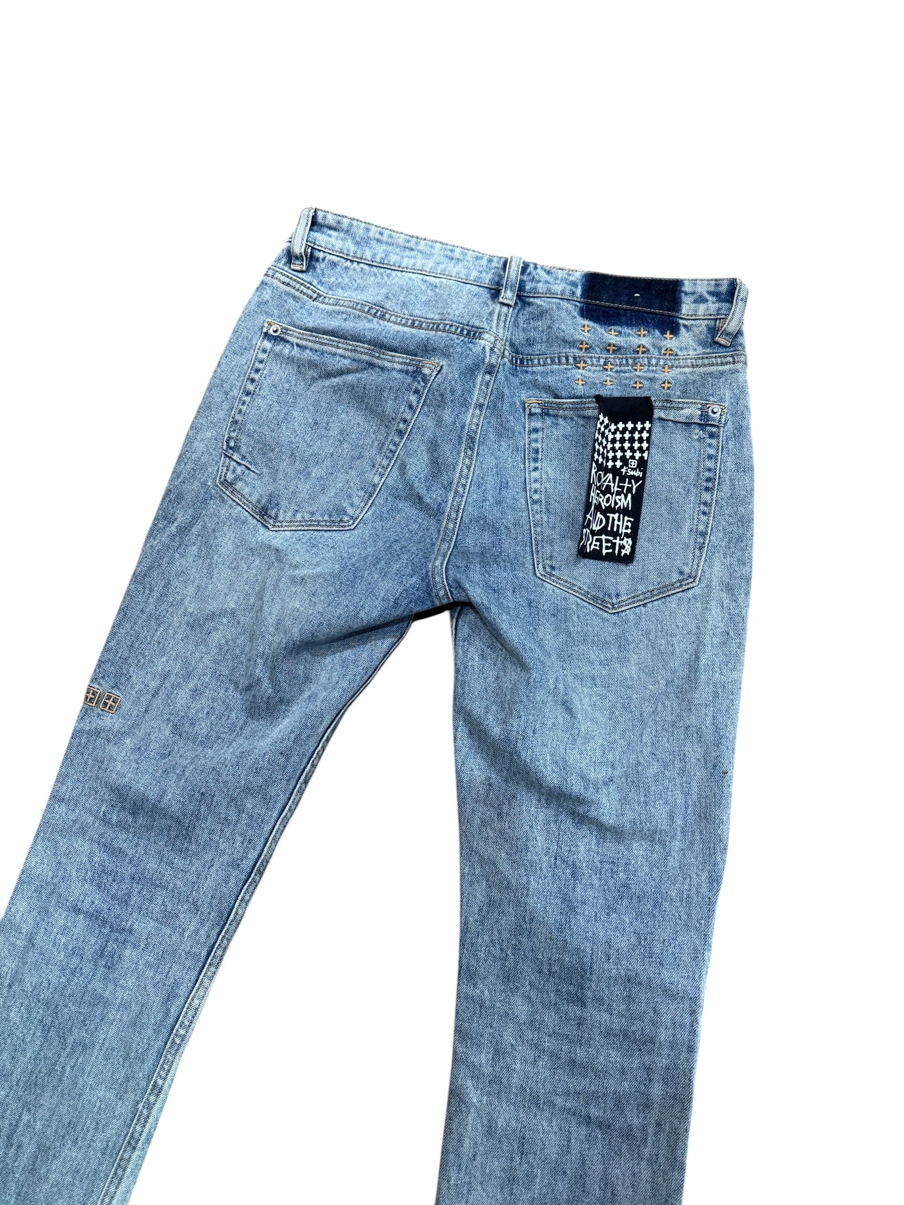 Ksubi Skull Denim Blue