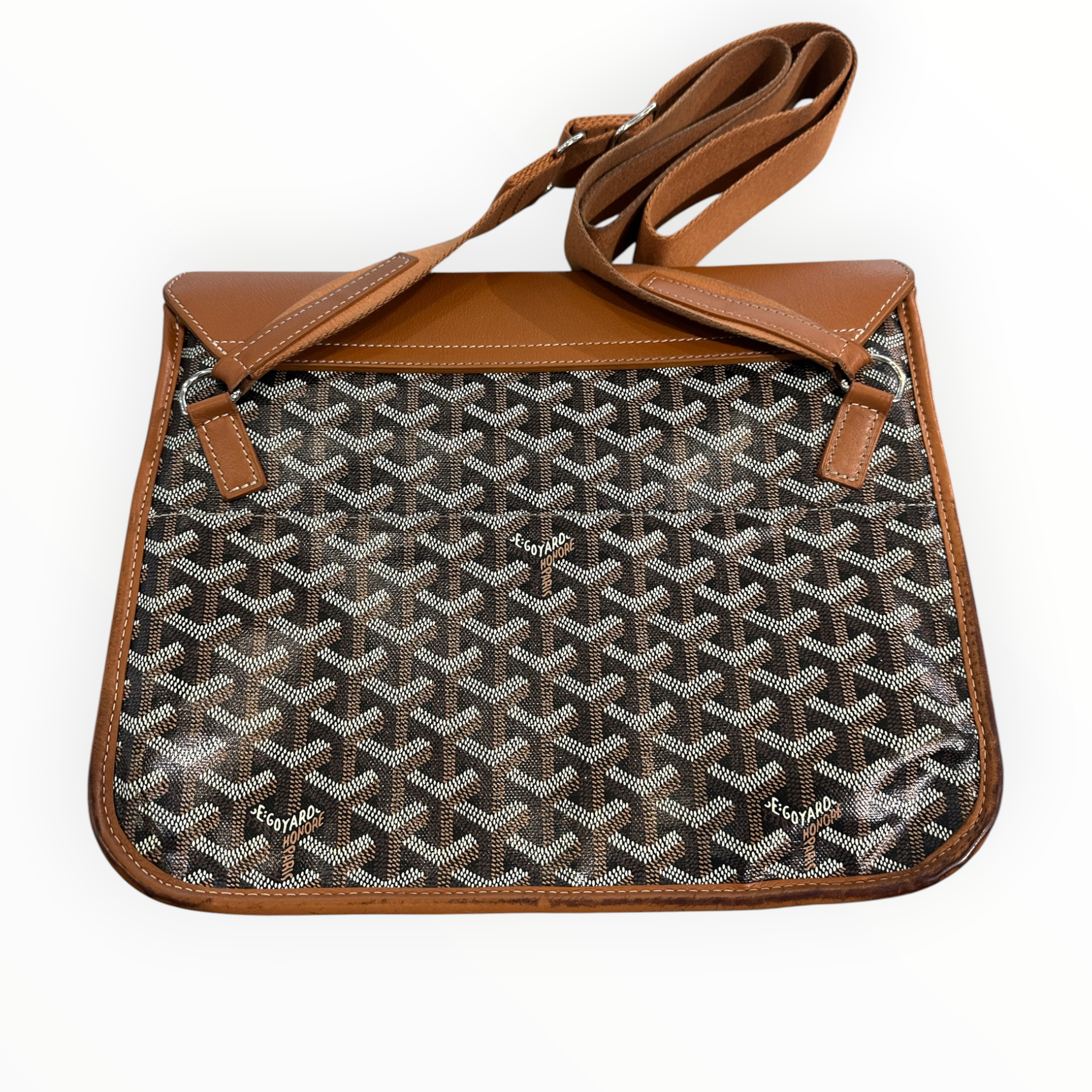 Goyard Coursier Messenger Bag Black/Tan