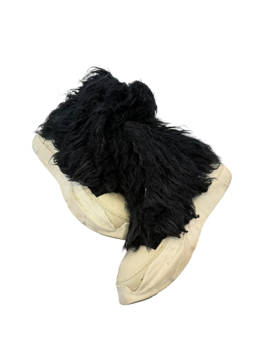 Rick Owens Abstract Fur High Top