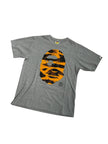 Bape Big Head Tiger Camo Tee Grey