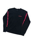 Chrome Hearts Pink Logo Long Sleeve Tee Black