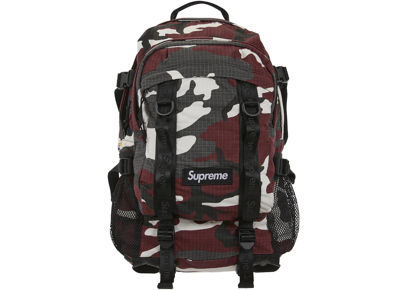 Supreme Logo Backpack (SS26) Red Camo