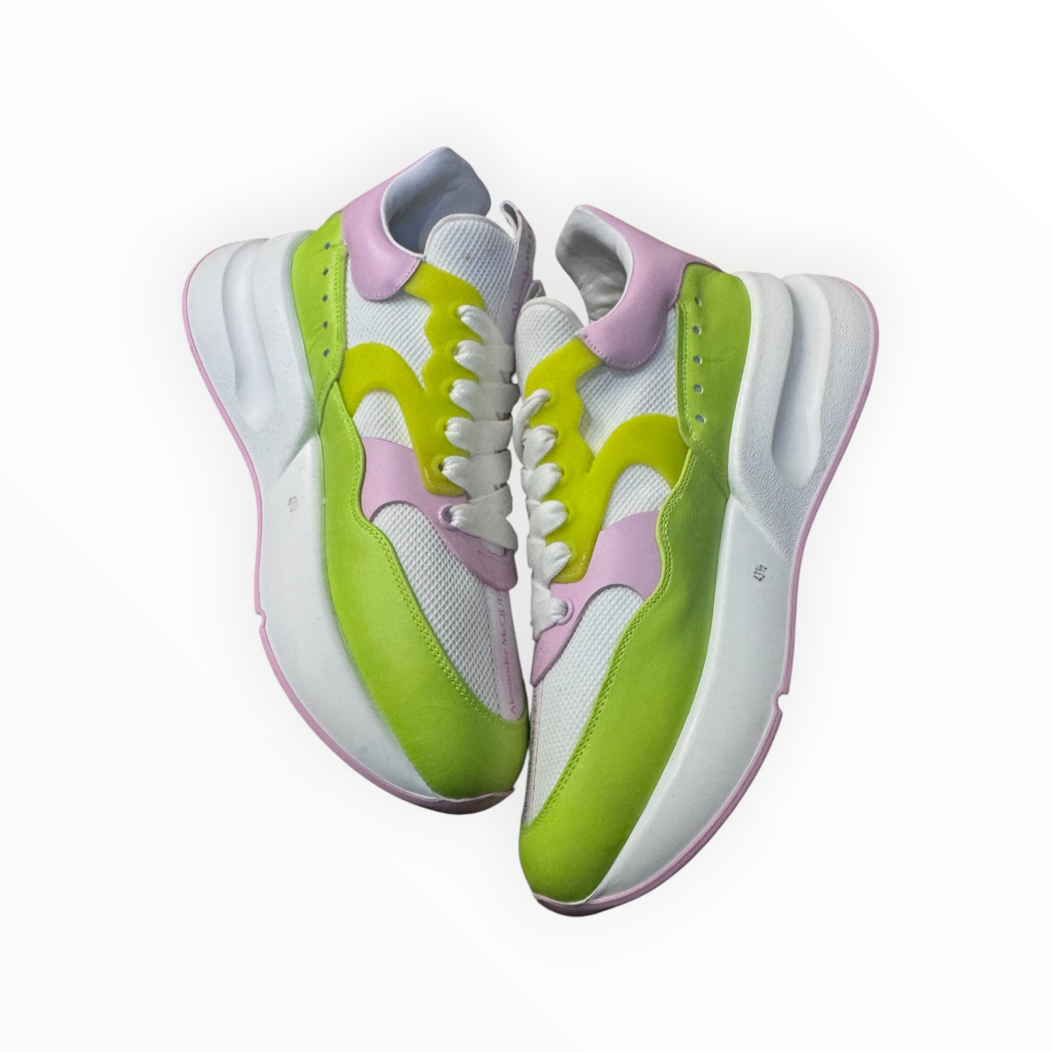 Alexander McQueen Sue Velour Lime Ice