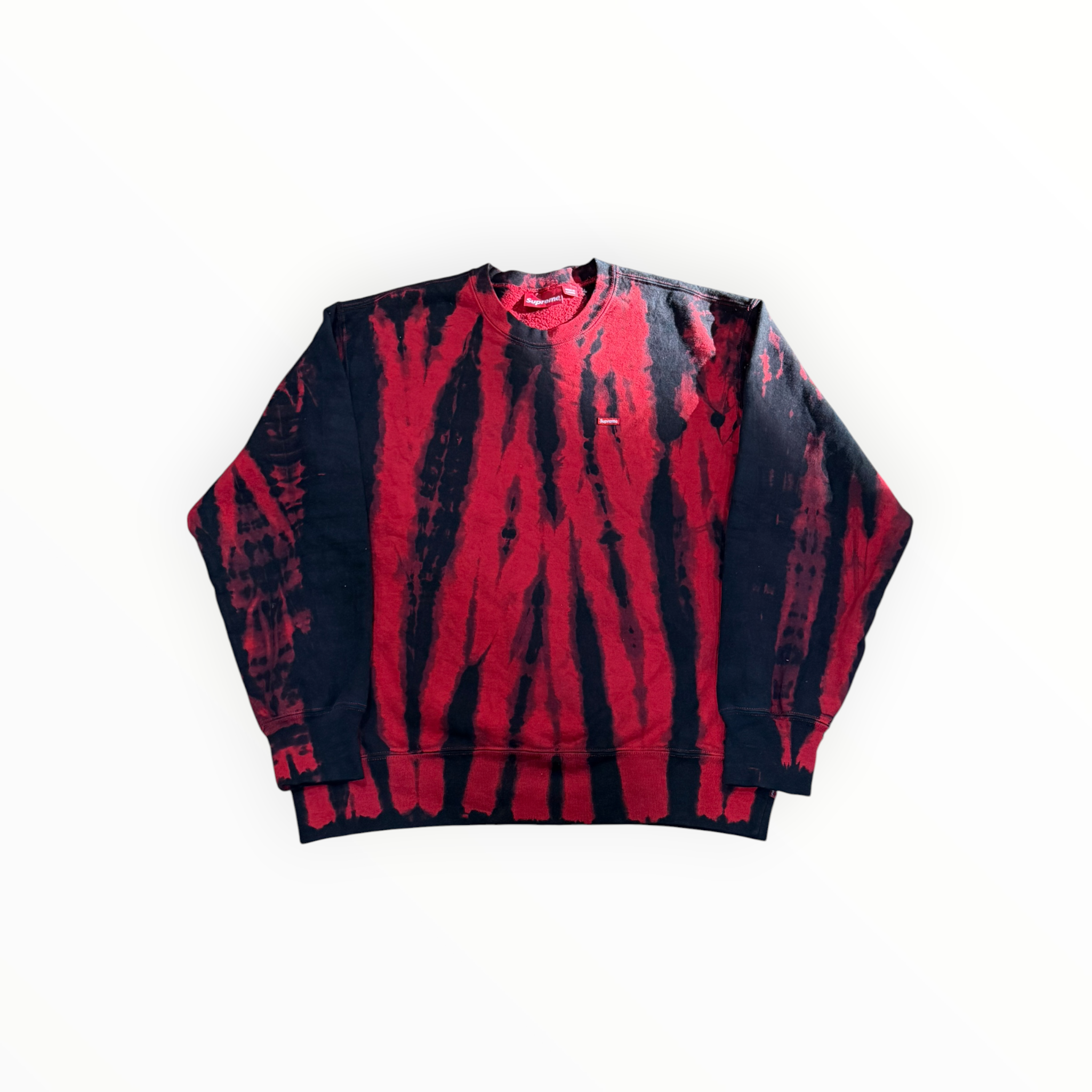Supreme Small Box Crewneck (FW21) Red Tie Dye