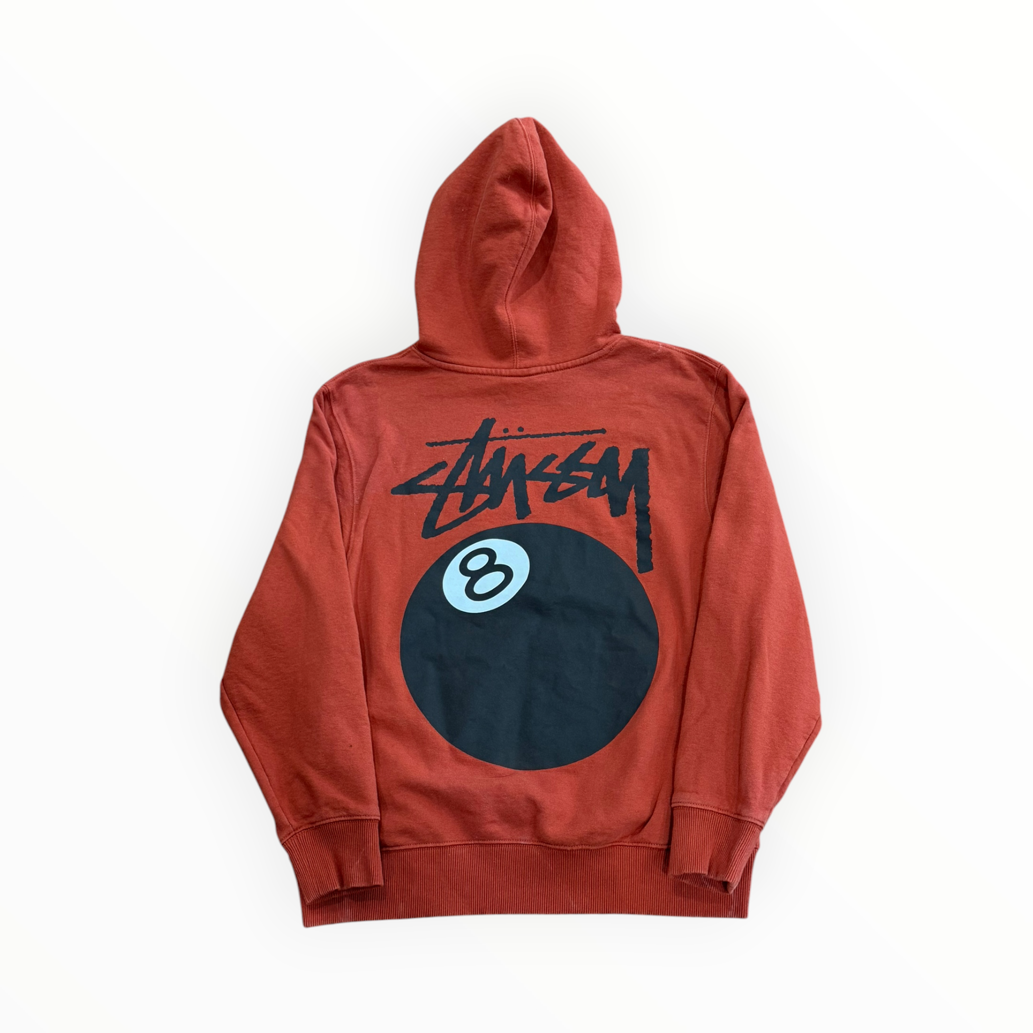 Stussy 8 Ball Hoodie Brick