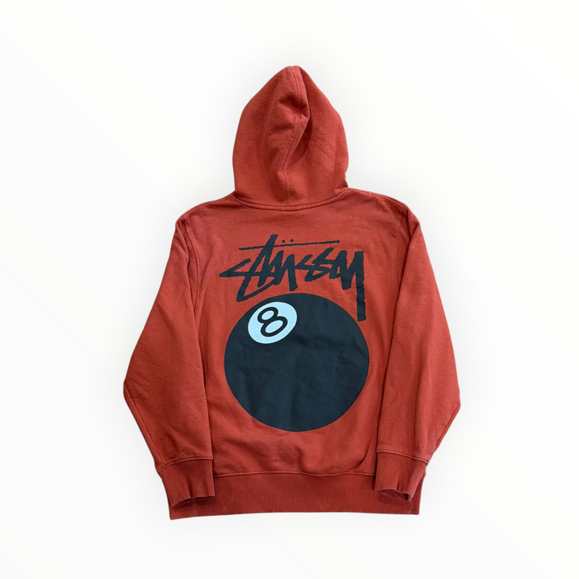Stussy 8 Ball Hoodie Brick