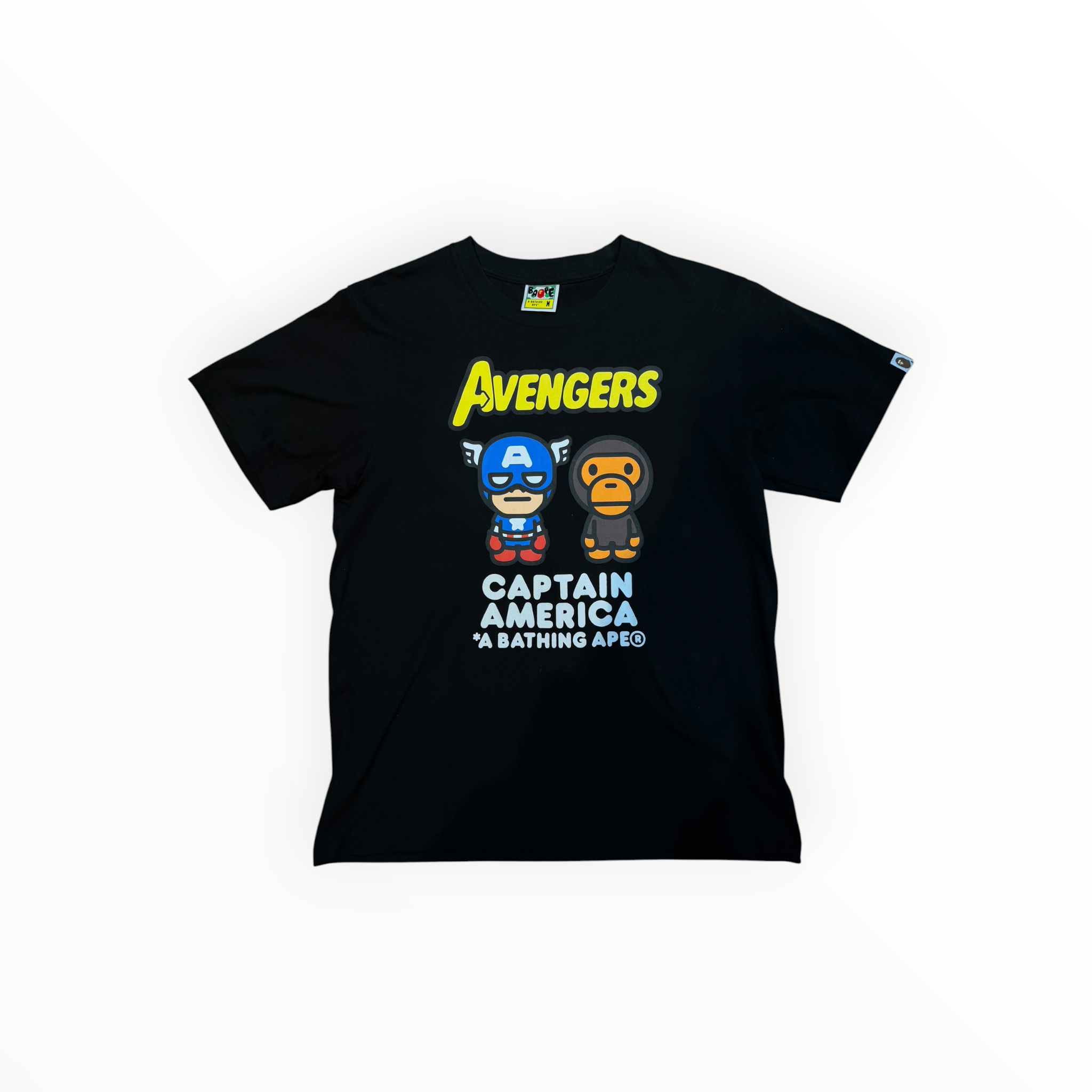 Bape x Marvel Milo Captain America Tee Black