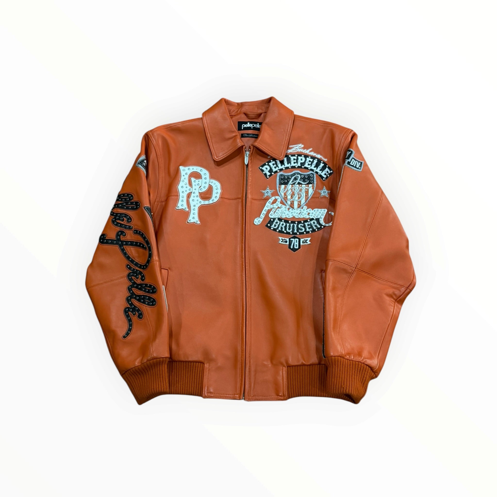 Pelle Pelle American Bruiser Leather Jacket Orange