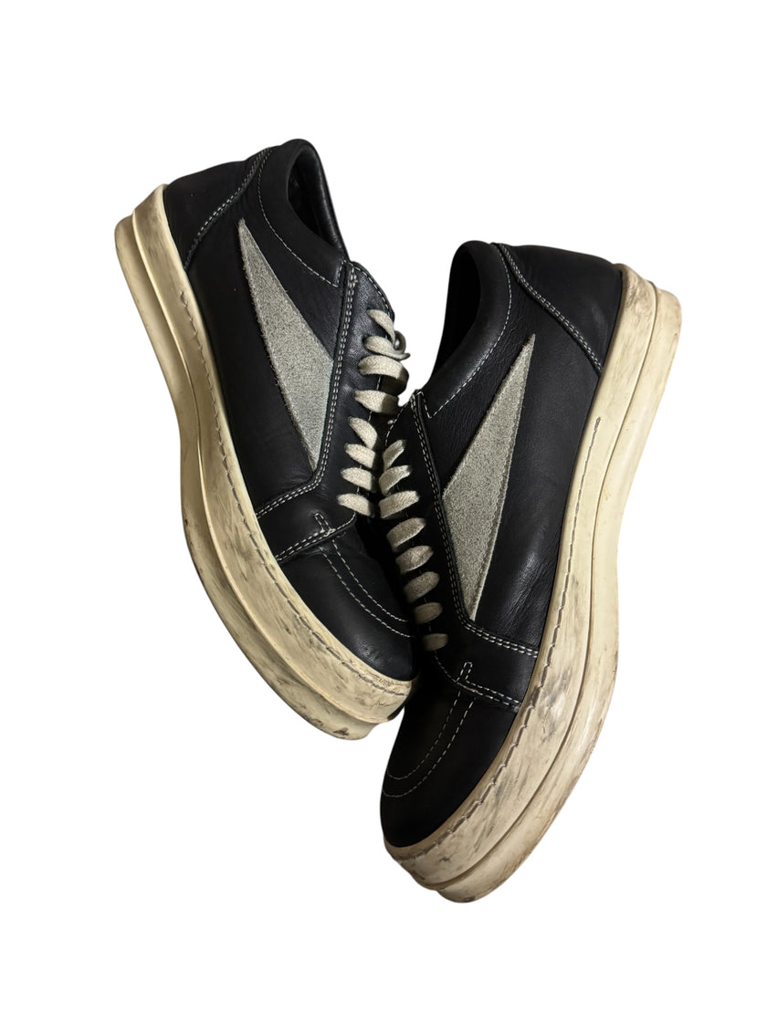 Rick Owens Vintage Leather Vans Black/Grey