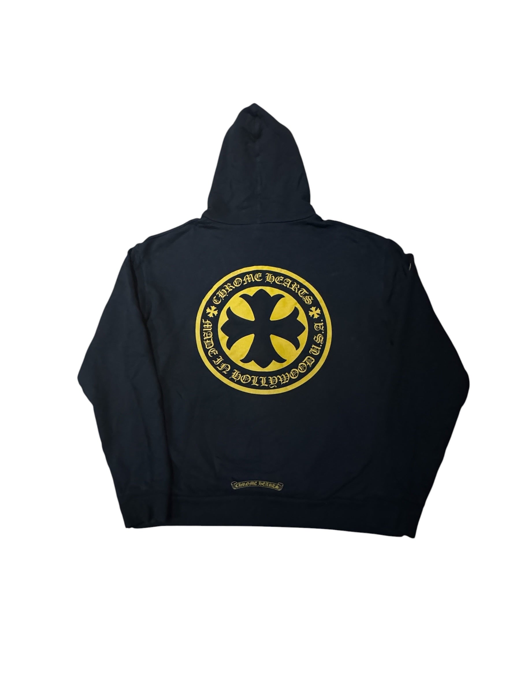 Chrome Hearts Yellow Plus Cross Pullover Hoodie
