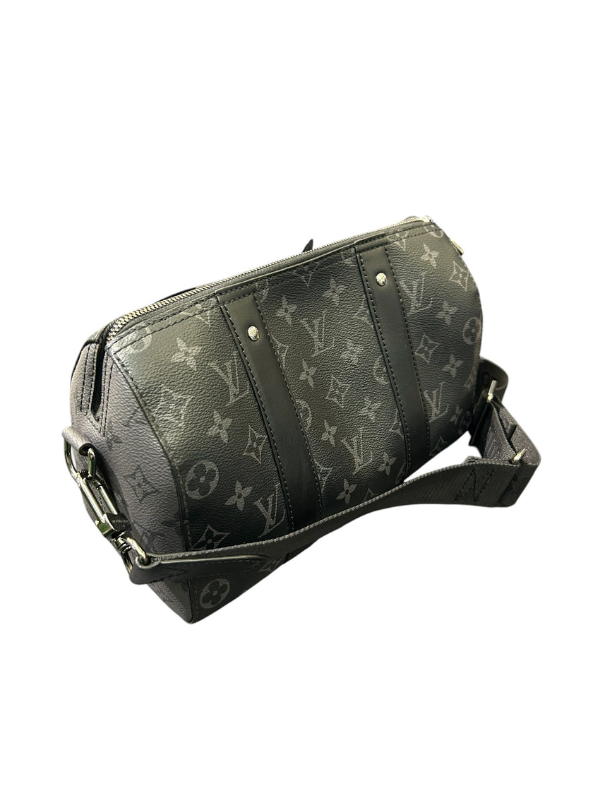 Louis Vuitton City Eclipse Monogram Keepall Black