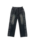 Vale Rhinestone Blank Black Denim
