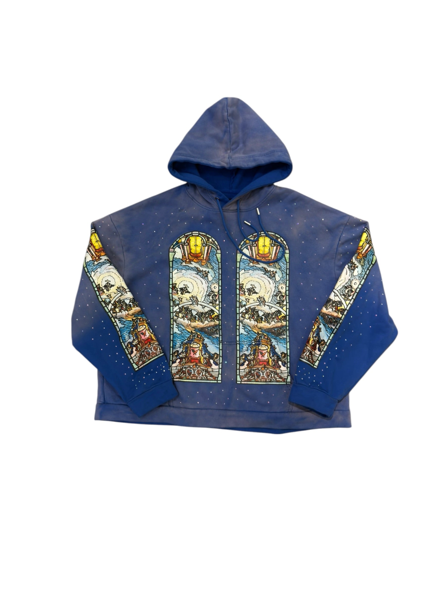 Who Decides War Chalice Embroidered Hoodie Blue