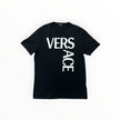 Versace Lettering Logo Tee Black