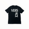 Versace Lettering Logo Tee Black