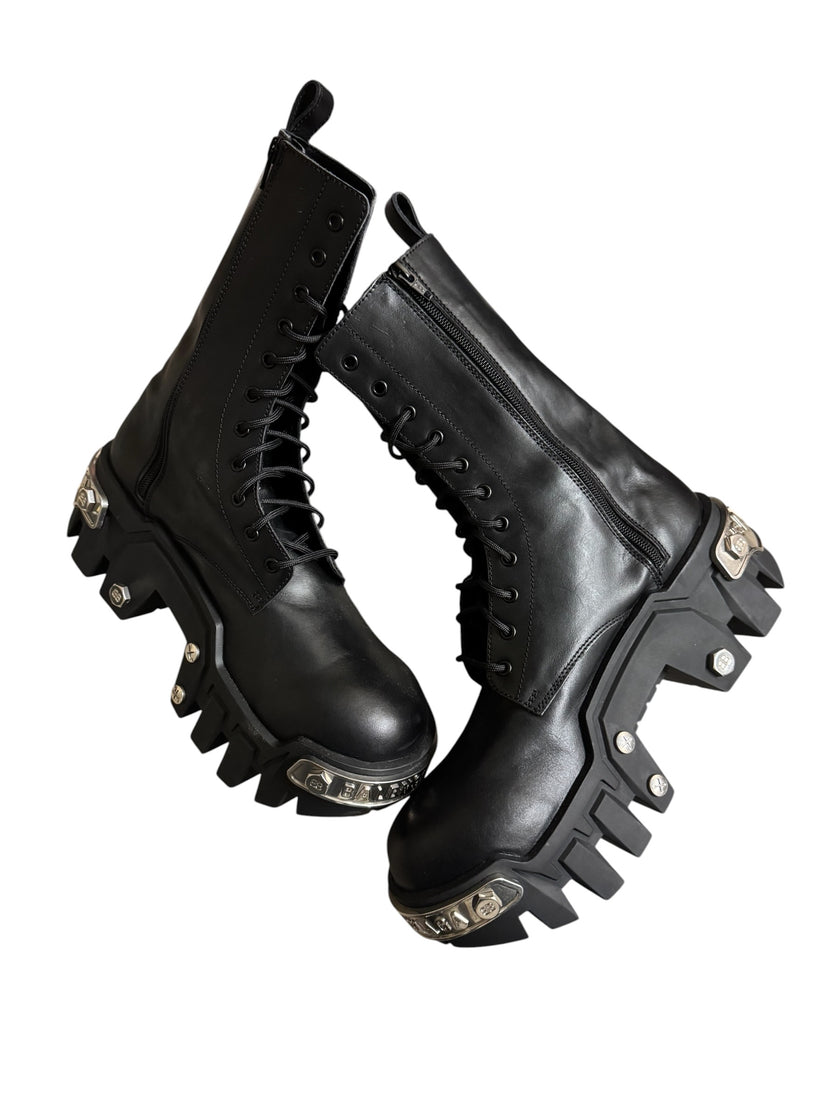 Balenciaga Bulldozer Lace Up Boot