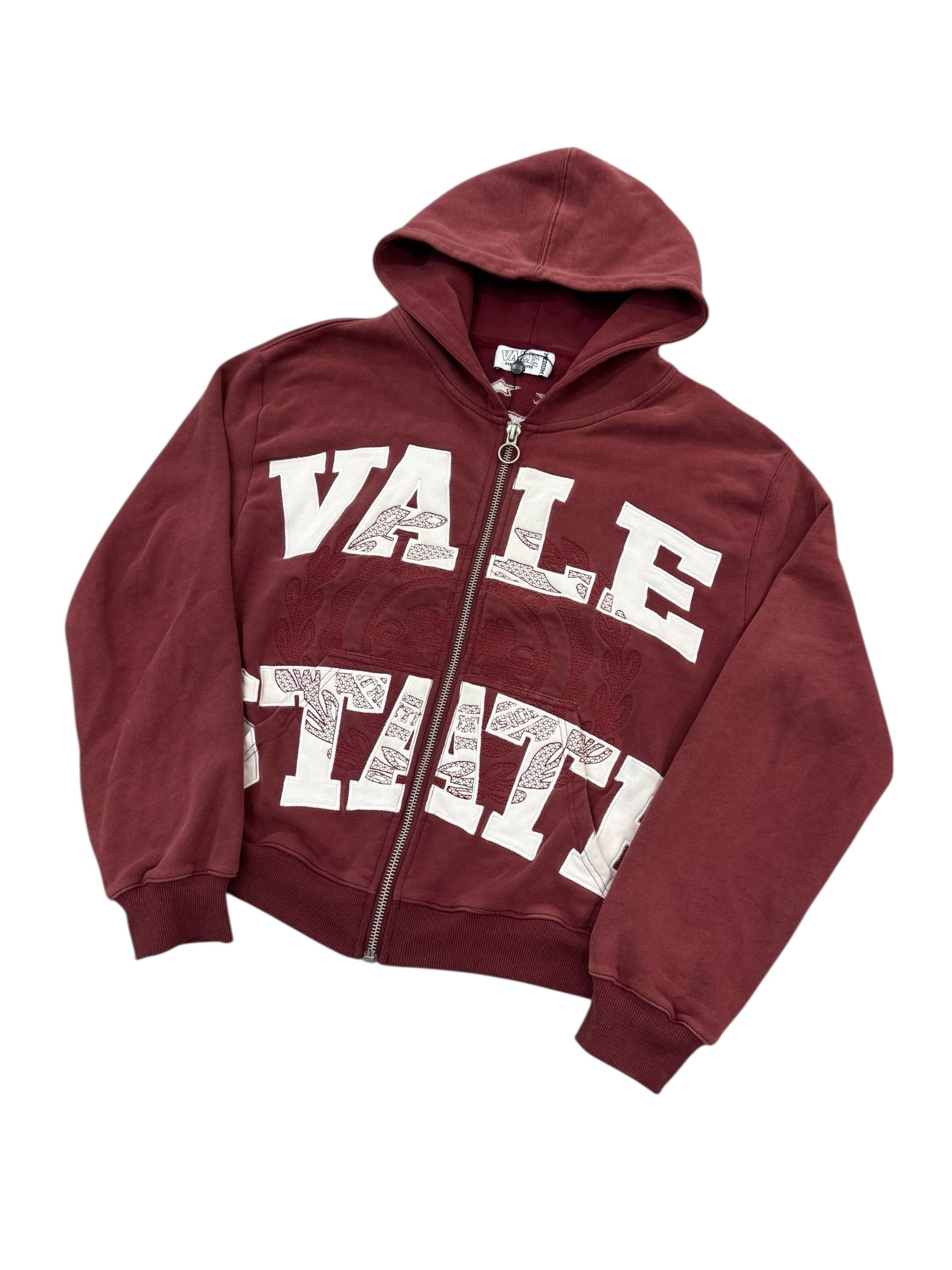 Vale State Emblem Hoodie Maroon