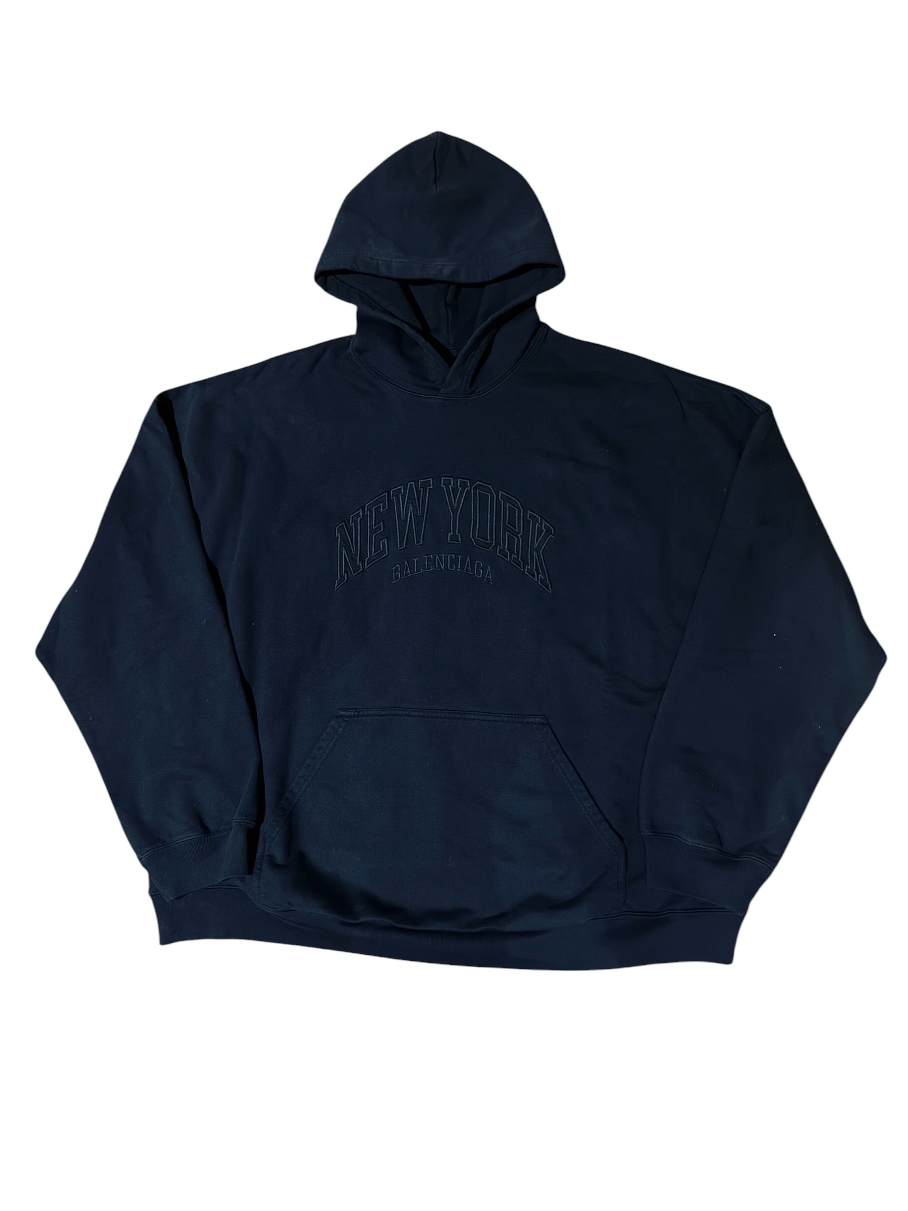 Balenciaga New York Hoodie Black