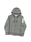Moncler Embossed Logo Zip Up Grey