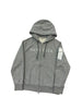Moncler Embossed Logo Zip Up Grey