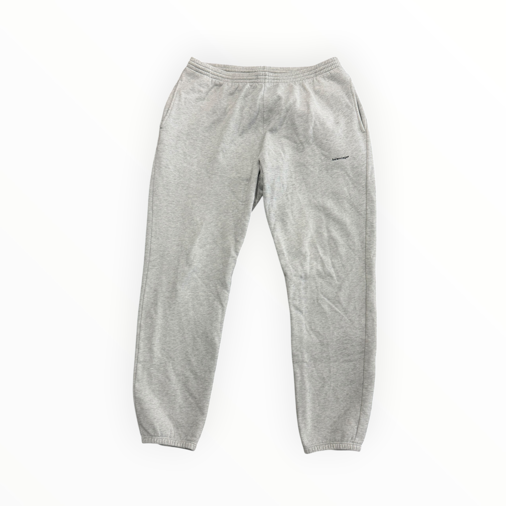 Balenciaga Brushed Logo Sweatpants Grey