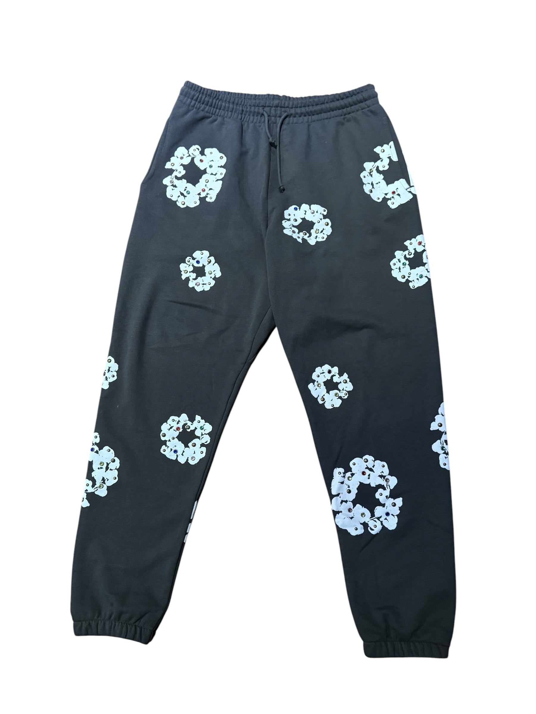 Denim Tears Rhinestone Cotton Wreath Sweatpants