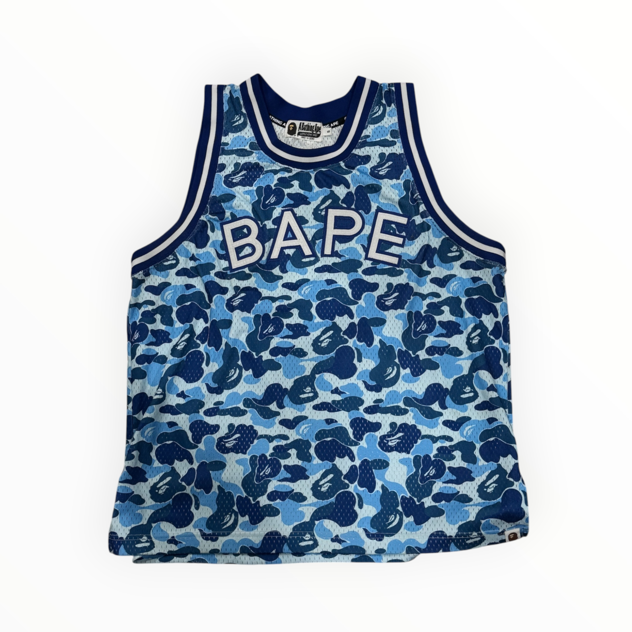 BAPE ABC Camo Tank Top Blue
