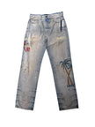 Amiri Sinners Embroidered Denim