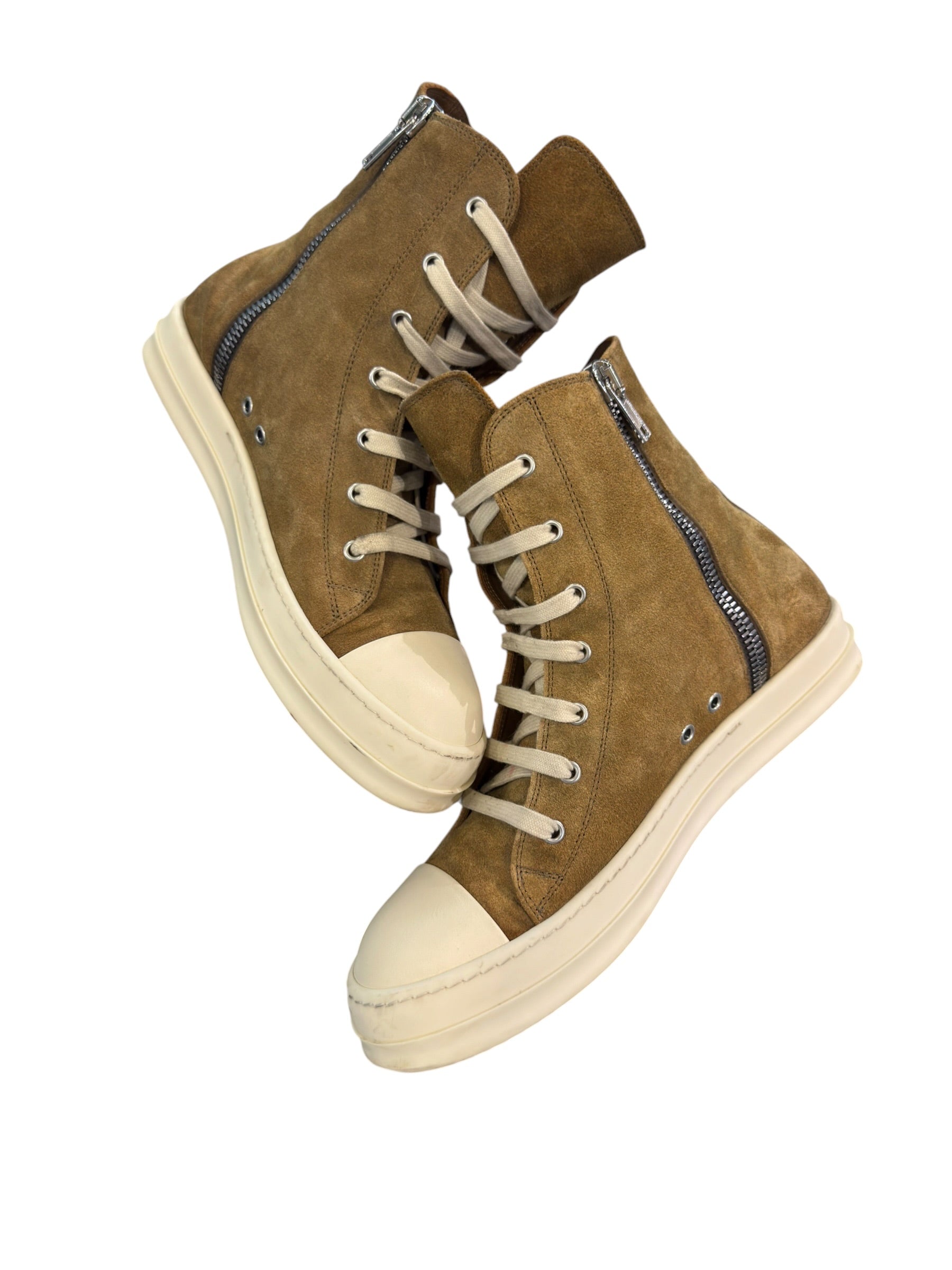 Rick Owens Temple Brown High Suede