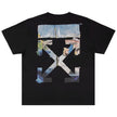 Off-White Colour Painting Diagonal Arrows Tee Black