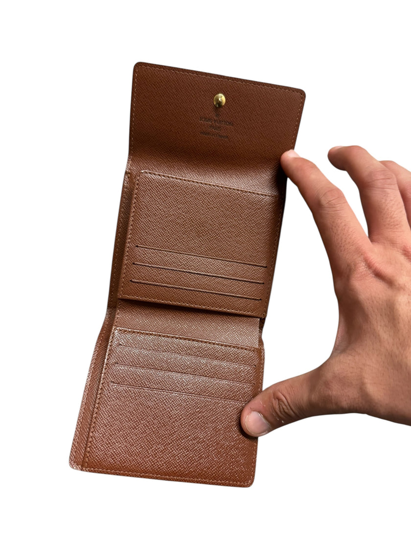 Louis Vuitton LV Monogram Coated Canvas Elise Wallet