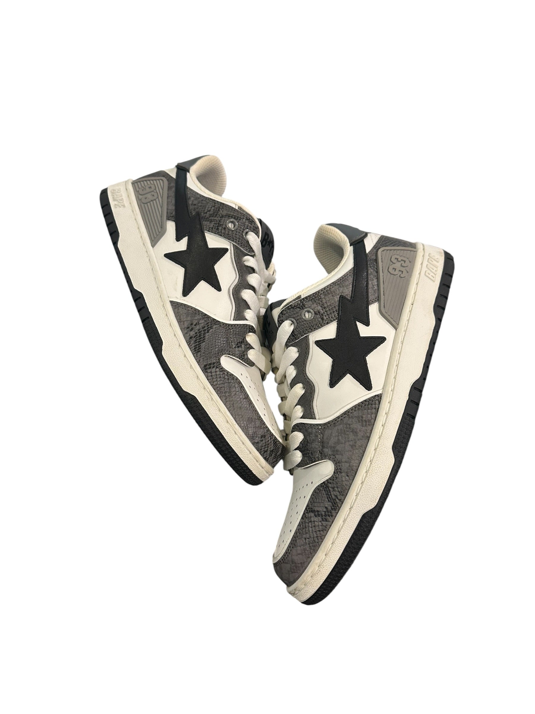 A Bathing Ape Sk8 Sta #1 Black Snakeskin