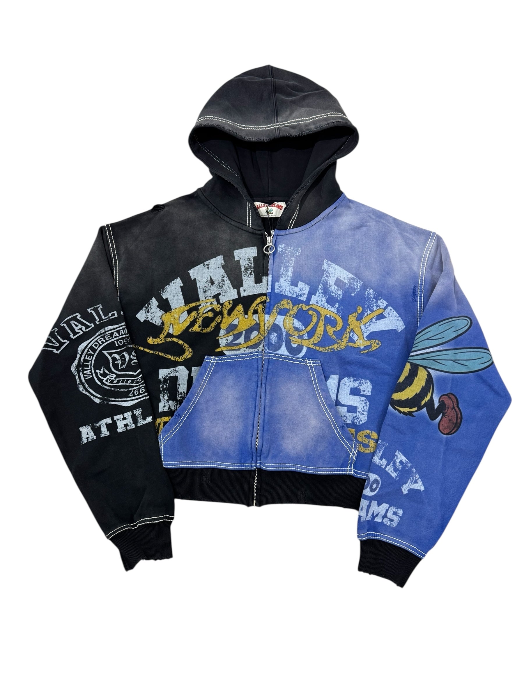 Vale Forever Bipolar Big Zip Up Hoodie