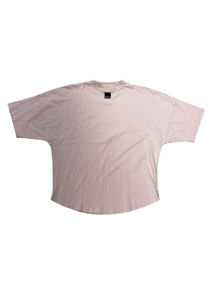 Palm Angels Over Logo Tag Tee Pink