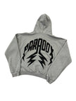 Paradox Rhinestone Pullover Hoodie Grey