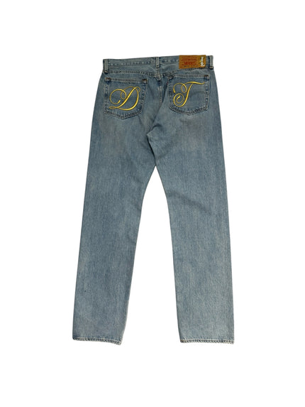 Denim Tears Metallic Gold Script 501