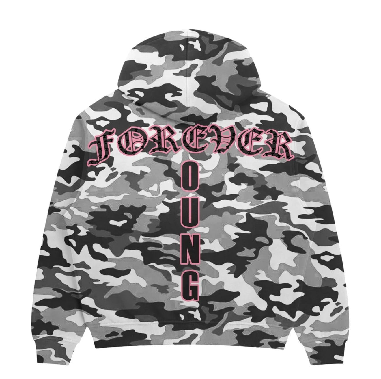 Daven Homme Forever Young Snow Camo Hoodie