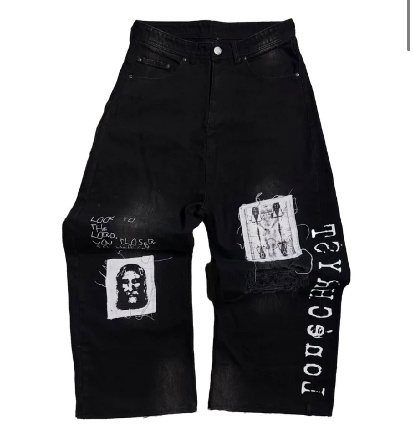 Lonechrsyt Onyx Yeshua Baggy Denims