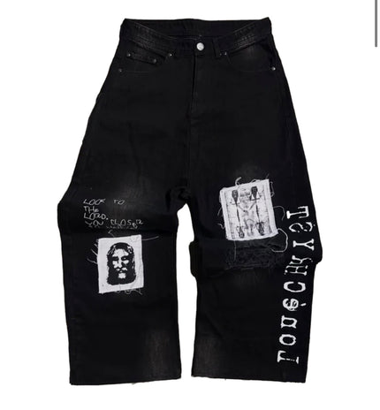Lonechrsyt Onyx Yeshua Baggy Denims
