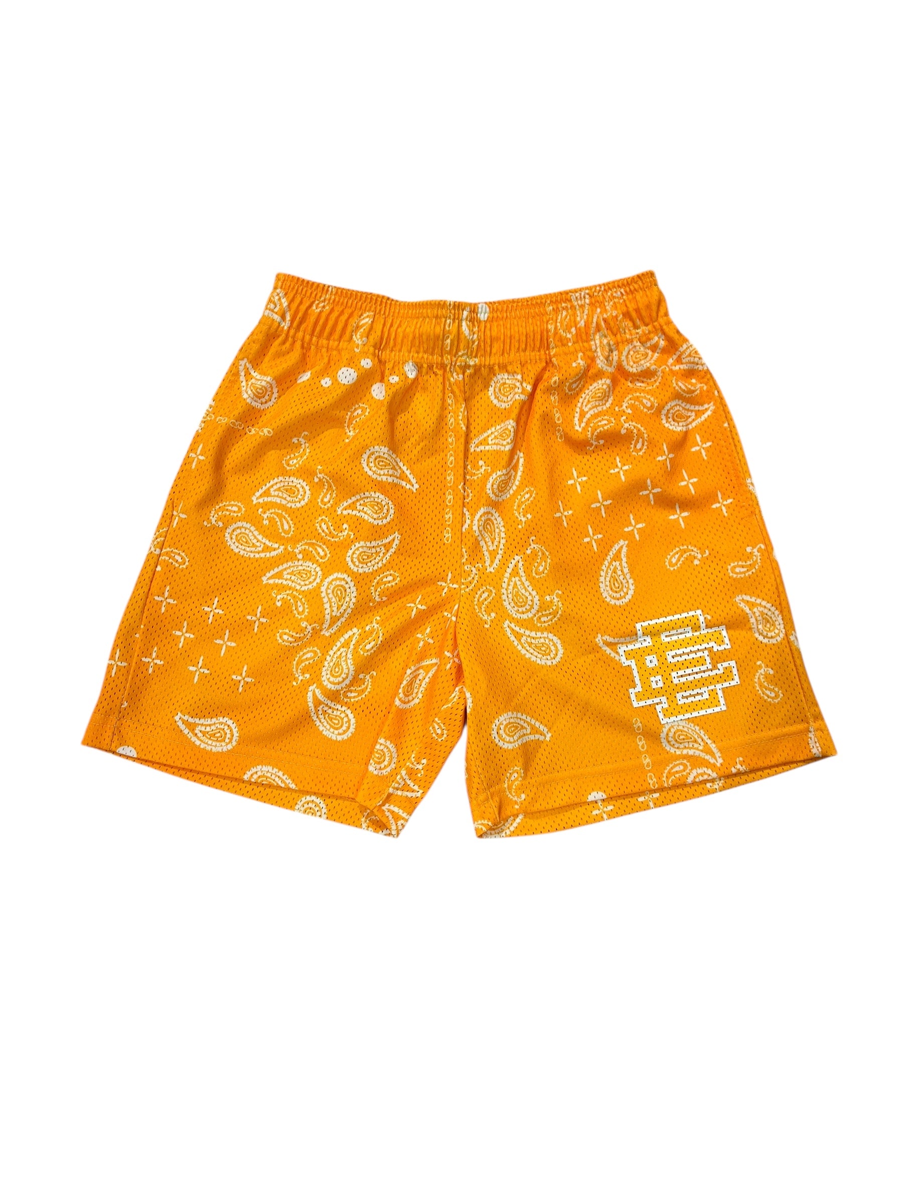 Eric Emanuel EE Yellow White Paisley Shorts