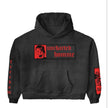 Daven Homme Uncharted DH Appliqué Embroidered Hoodie Black