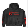 Daven Homme Uncharted DH Appliqué Embroidered Hoodie Black