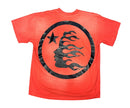 Hellstar Gel Logo Tee Faded Orange