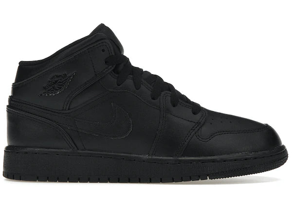 Jordan 1 Mid Triple Black (GS)